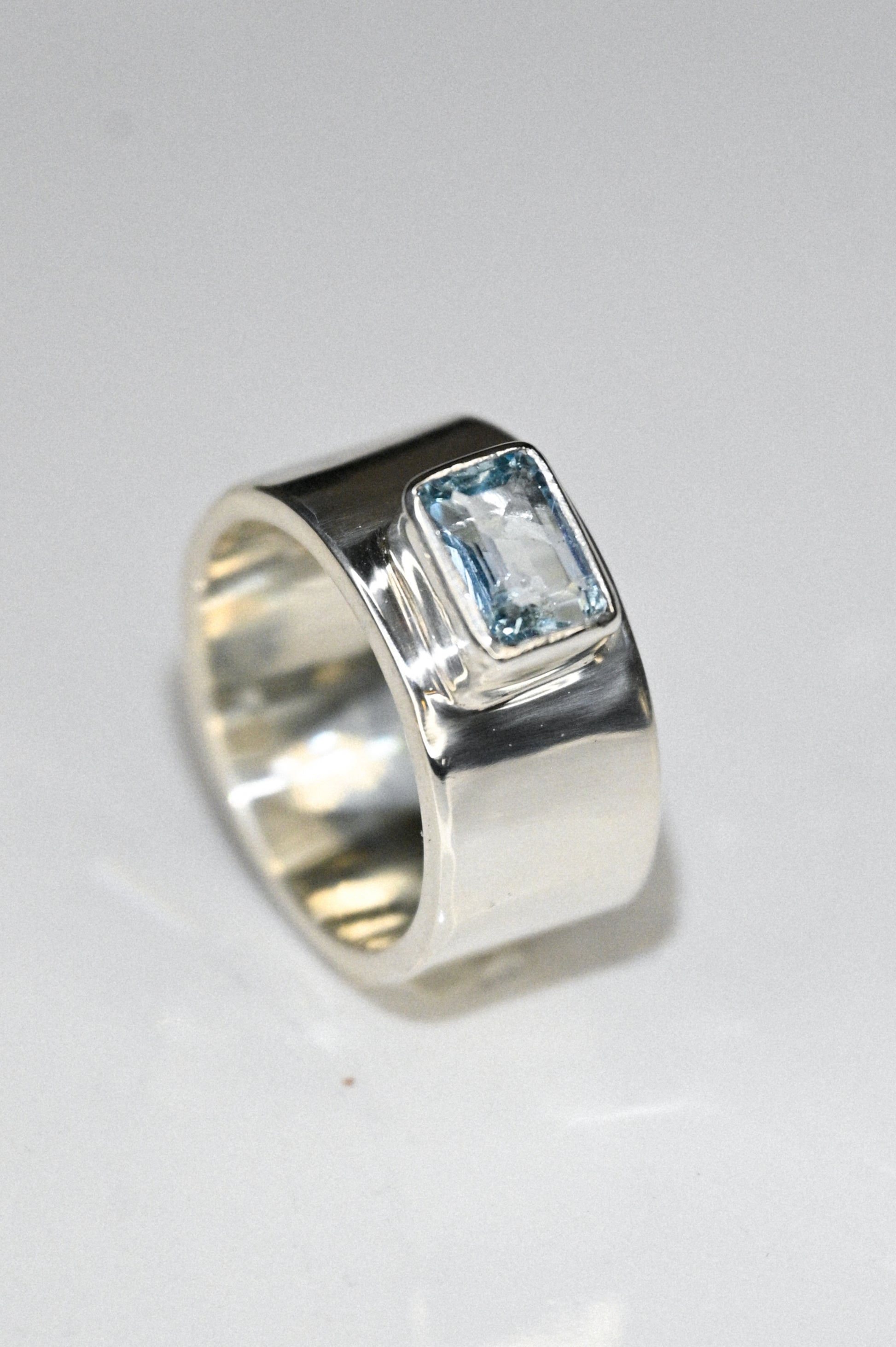 the one with an aquamarine