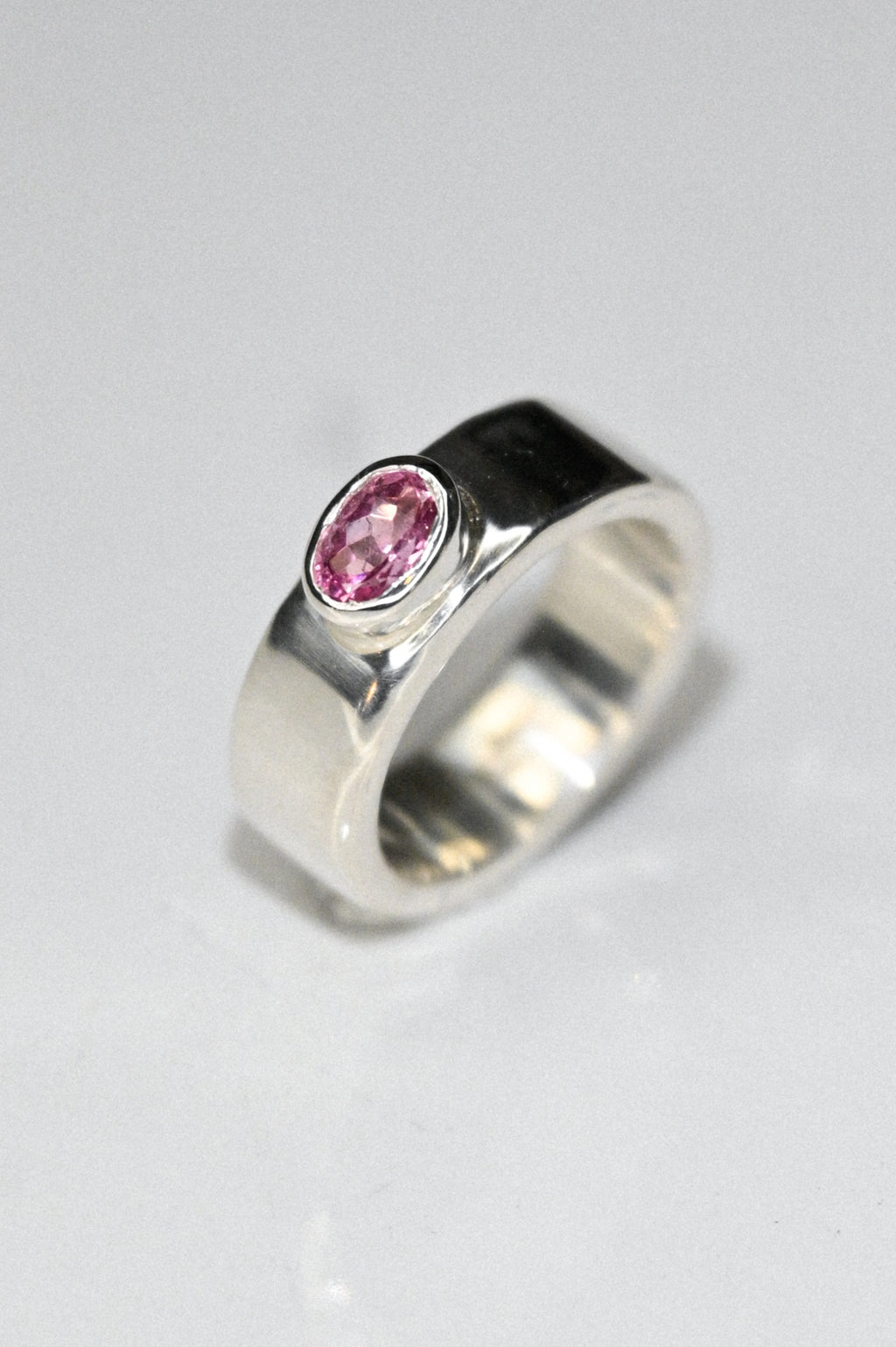 pink oval turmaline